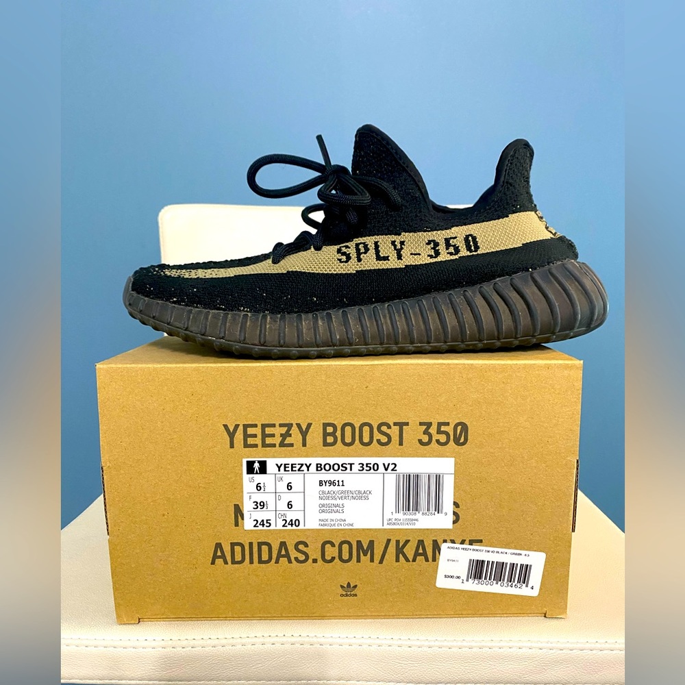 Adidas Yeezy Boost Core 350 V2 Core Black Green
